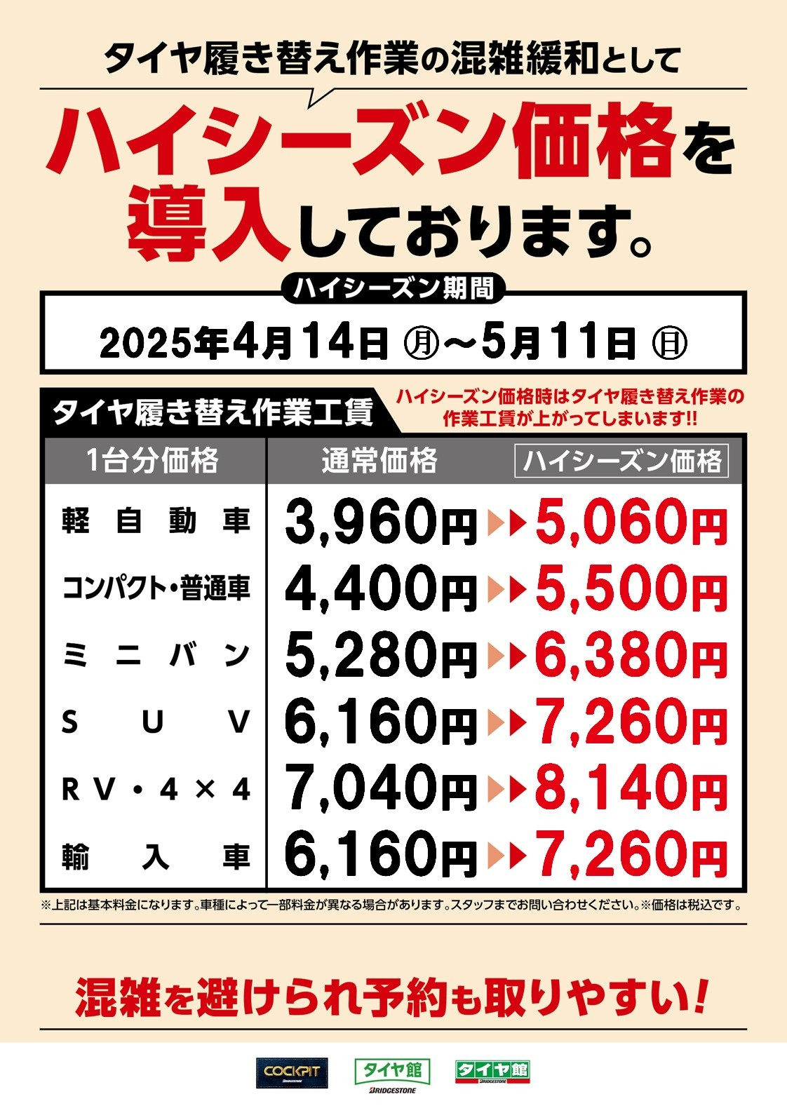 タイヤ交換